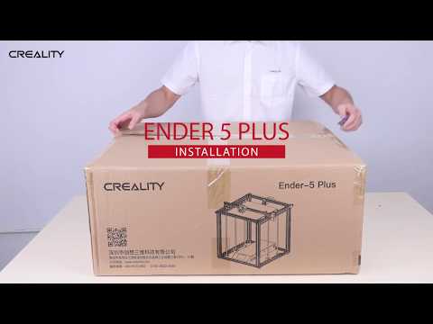 Creality Ender-5 Plus Unboxing Build and Set Up!