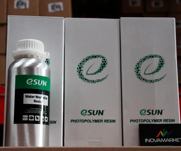 Resina lavable agua de la marca ESUN para impresoras 3d DLP