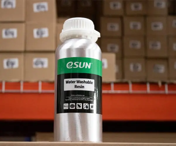 Resina lavable agua de la marca ESUN para impresoras 3d DLP