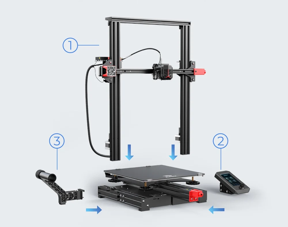 Montaje en 3 pasos Ender 3 Max Neo Creality - impresora FDM INOVAMARKET