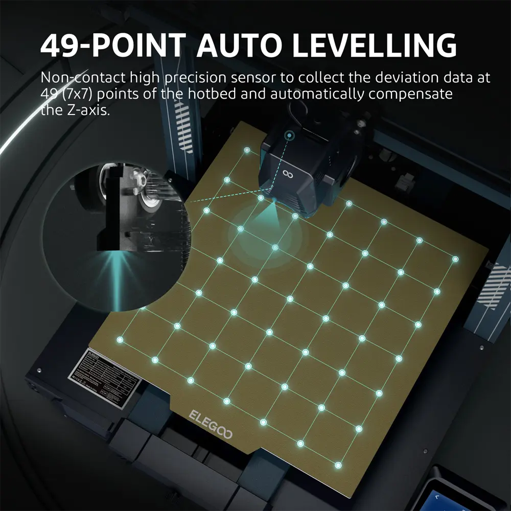 Nivelación automática de la cama en 49 puntos Neptune 3 INOVAMARKET