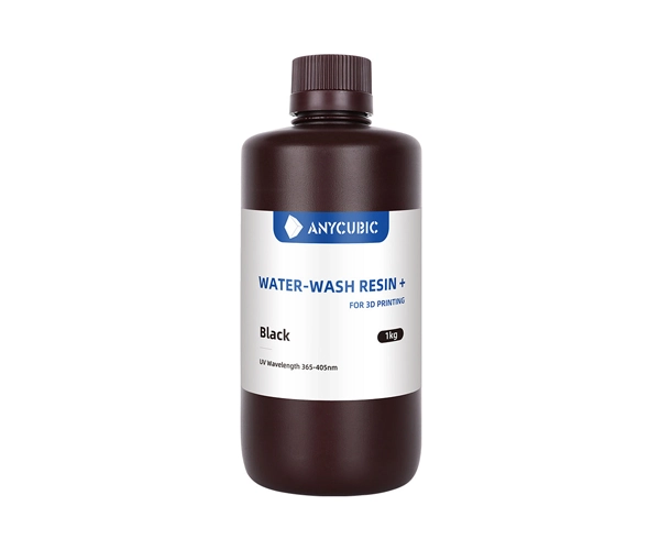 Water-Wash Resin+ Anycubic Black – Resina+ Lavable en Agua 1L Negra