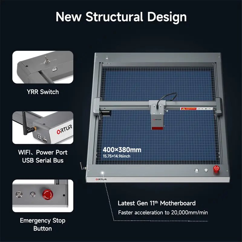 Diseño estructural de la Ortur LM3 20W