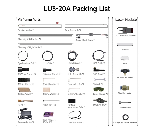 Ortur Laser Master 3 20W Prueba de Capacidad de Grabado y Corte