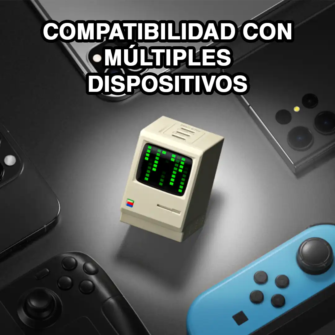 Cargador Shargeek Diseño Retro 67W GaN USB-C x3 con Pantalla y Carga Rápida