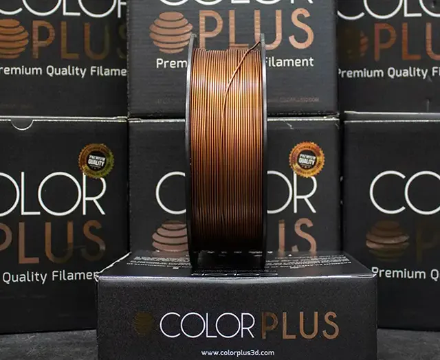 Filamento PLA Metal Cobre 1.75 mm 1kg Color Plus Filamento PLA Metal Cobre